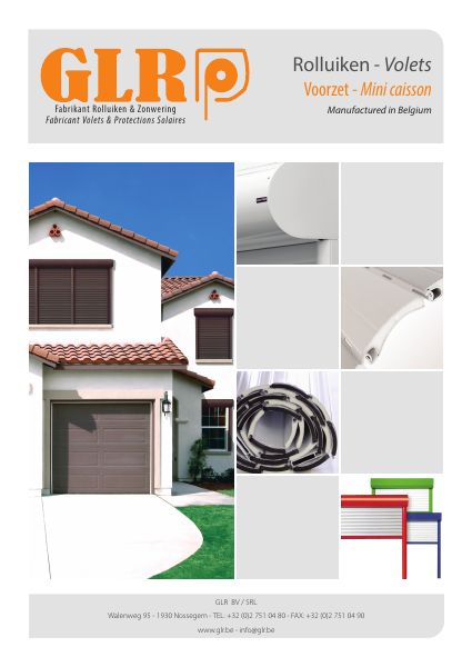 Couverture — GLR — volet mini-caisson