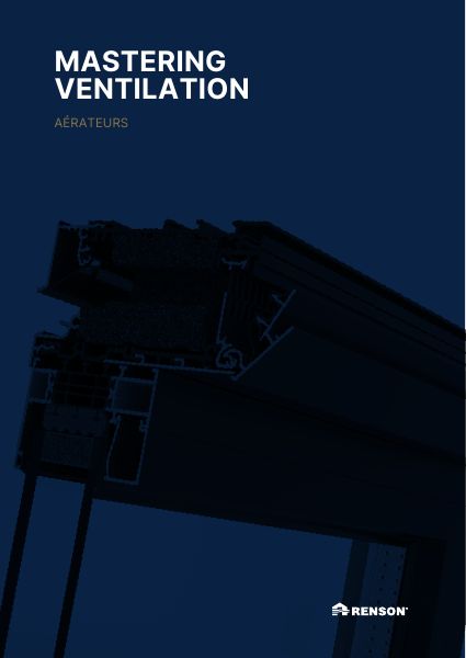 Couverture du catalogue aérateurs Renson 2026